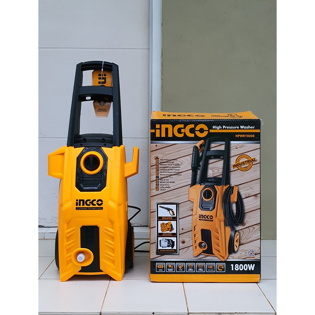 Mesin Pompa Cuci Steam Mobil Jet Cleaner (150 Bar) INGCO HPWR18008-2