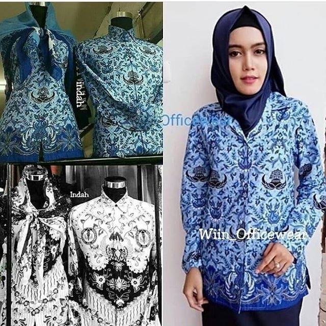  Baju  Seragam Kemeja Korpri  Katun Full Lapis Shopee Indonesia