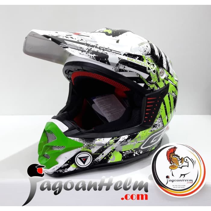 silahkan di ourder GM Helm SuperCross NEUTRON Super Cross Fullface Trail super moto