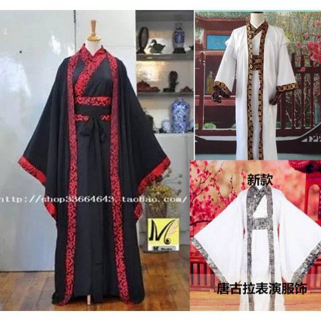 Hanfu Pria Set Warior Ancient China Traditional Costume
