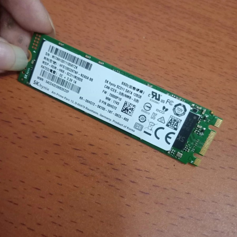 SSD M2 sata skhynix 128gb original 100%