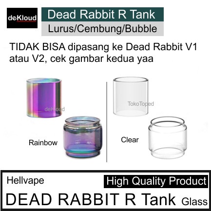 Dead Rabbit R Tank Replacement Glass | kaca gelas tabung tank tube