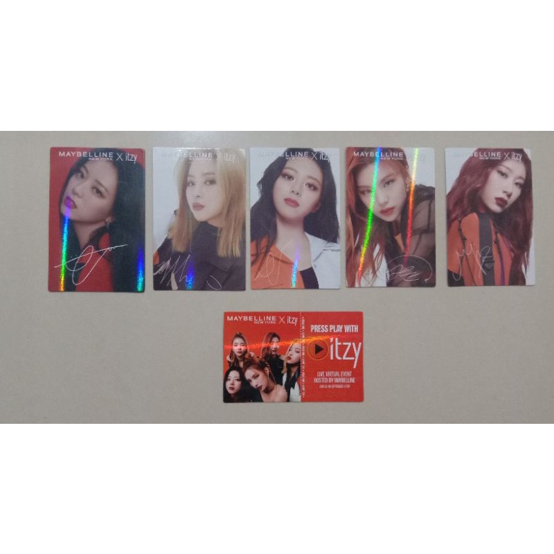 Photocard ITZY x MAYBELLINE NEW YORK PRESS PLAY