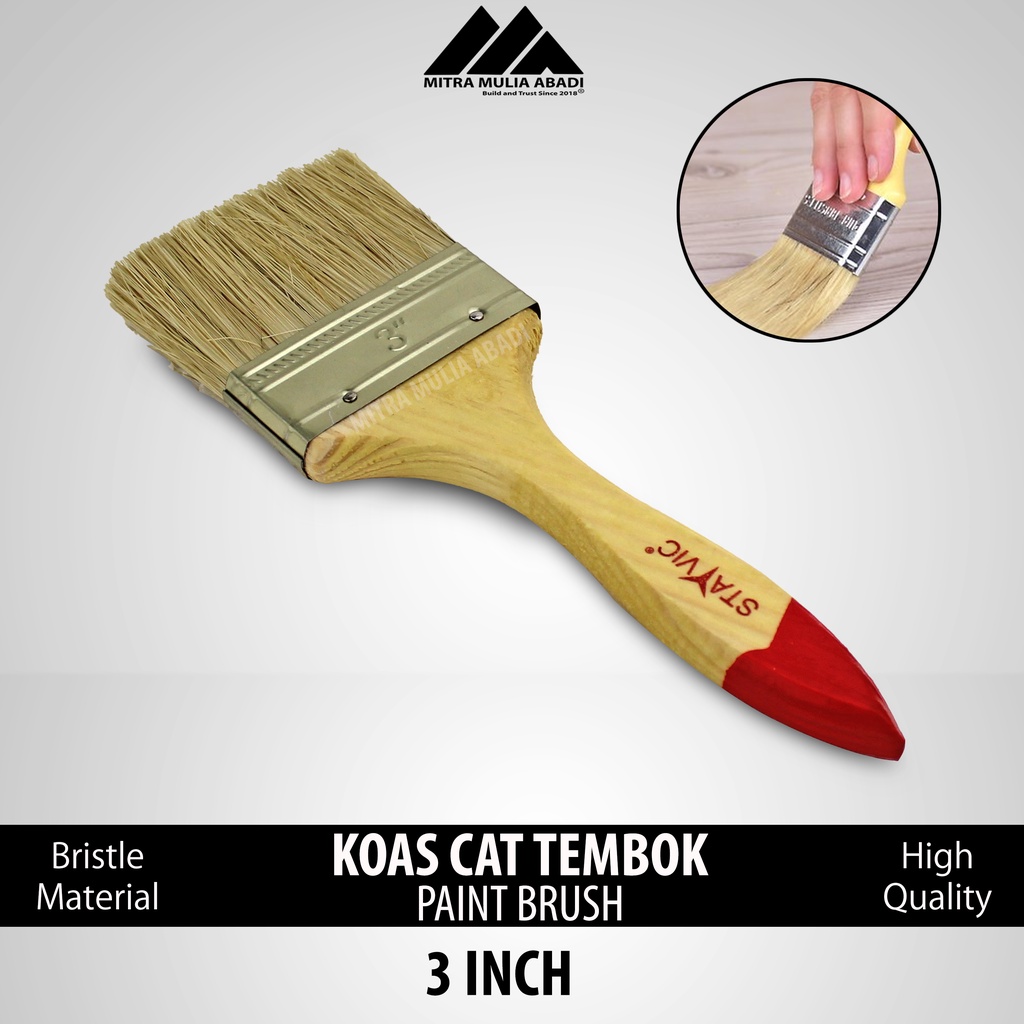 Kuas Cat Tembok 3 &quot; / Koas Cat Tembok