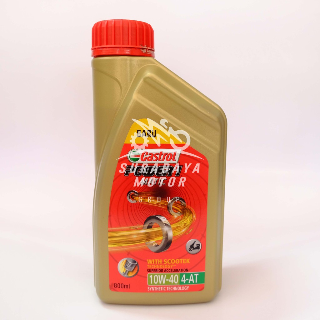 Oli Mesin Castrol Power 1 Matic Scooter 10W-40 4T 0,8L 800ml 0,8 L API SN Synthetic Original ORI ASLI