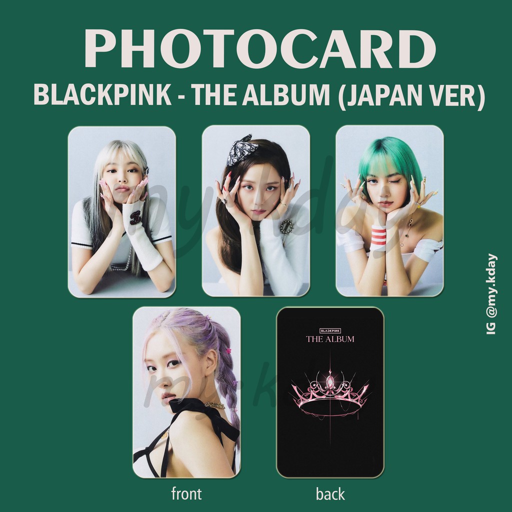 PC-0582, Unofficial Photocard BLACKPINK The Album (Japan Ver) 2 sisi