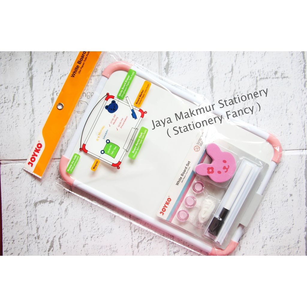 Papan Tulis Putih Set Whiteboard Set Joyko WBS-160CO