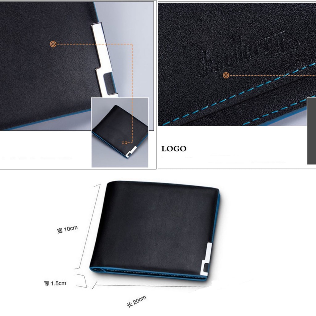 DOMPET PRIA LIPAT KULIT IMPORT BAELLERRY ORIGINAL HITAM QUAYO WA292B5 KECIL BATAM PENDEK KARTU KEREN-3