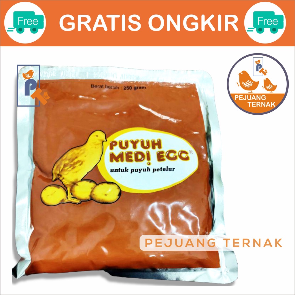 PUYUH MEDI EGG 250 GR - VITAMIN BURUNG PUYUH PETELUR