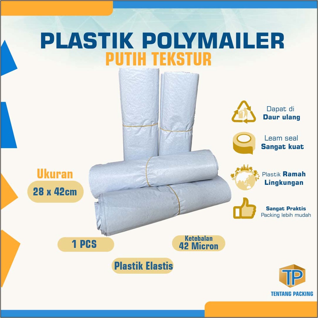 Jual Plastik Packing Polymailer X Cm Pcs Putih Tekstur Bungkus Polymailer Shopee Indonesia