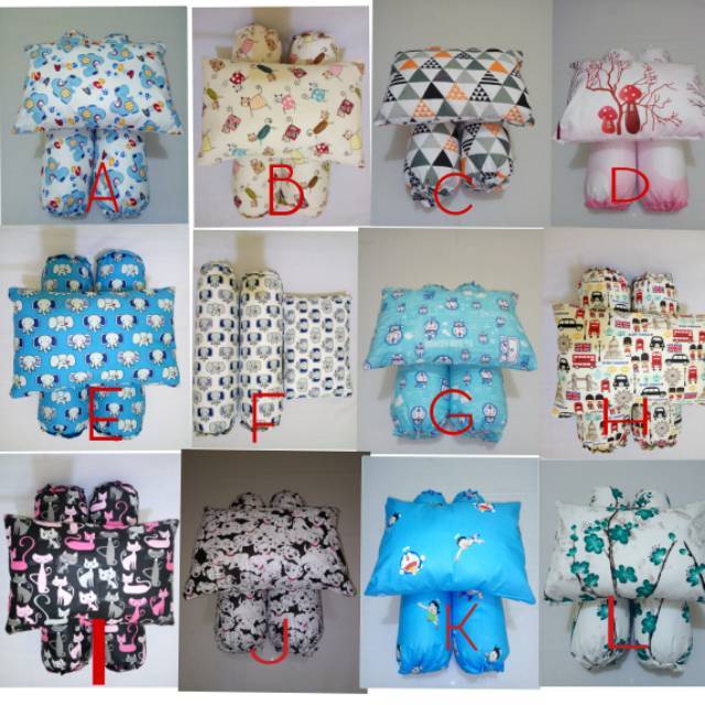 Bantal guling bayi set