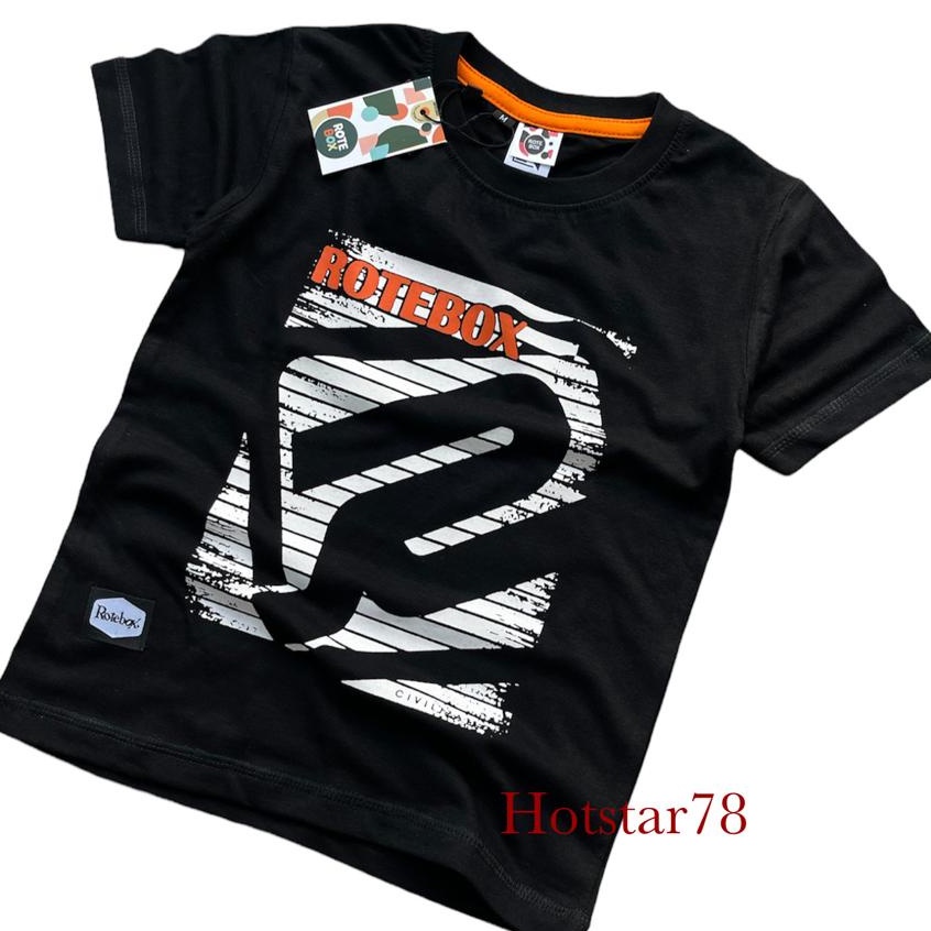 RoteBox Baju Kaos Oblong Distro Anak Laki Laki Umur 1-12 Tahun Bahan Katun