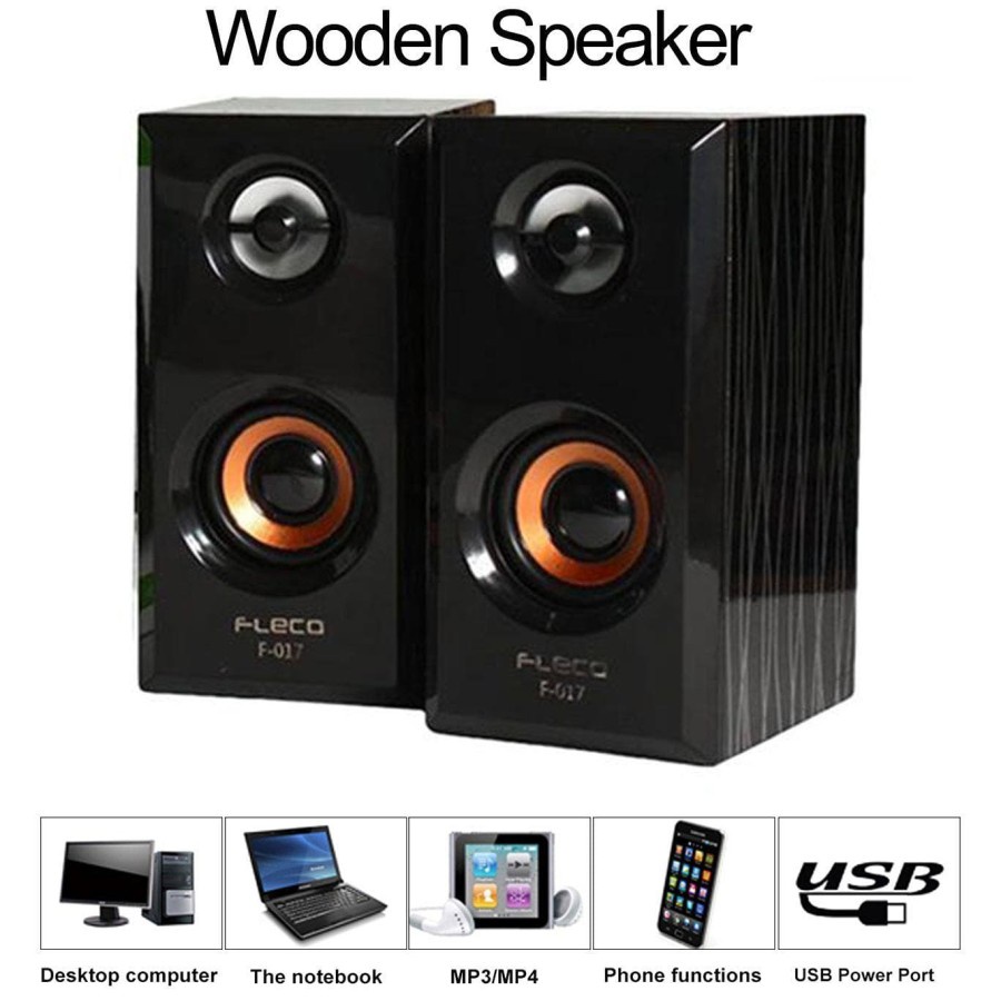 Speaker FLECO F-017 Speaker Komputer PC Handphone Super Bass