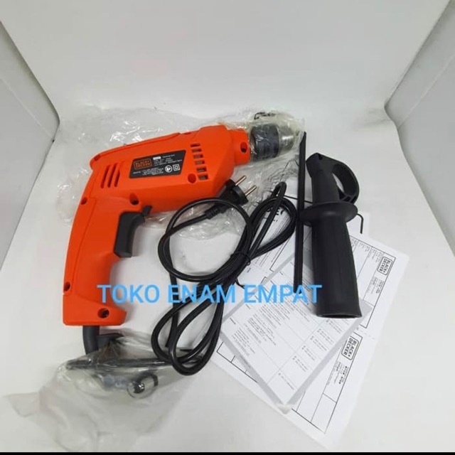 MESIN BOR HAMMER DRILL 13 MM BLACK + DECKER HD555