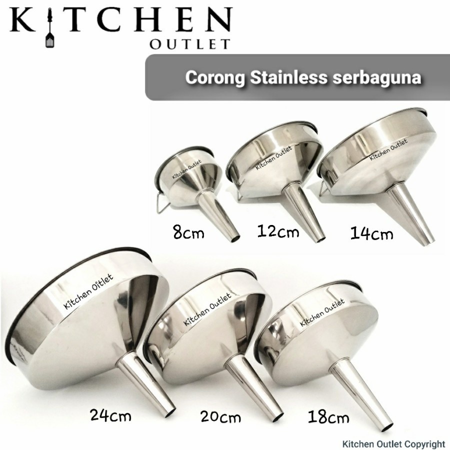 Corong Stainless Serbaguna / Saringan Corong