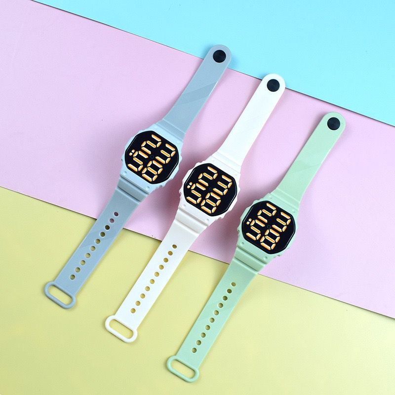DS J026 Jam Tangan Touchscreen Unisex Tali Rubber Karet Digital LED Fashion Import