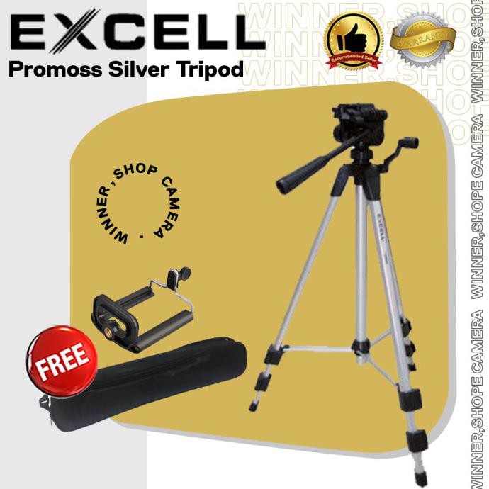 Produk Tripod Excell Promoss Silver Berkualitas