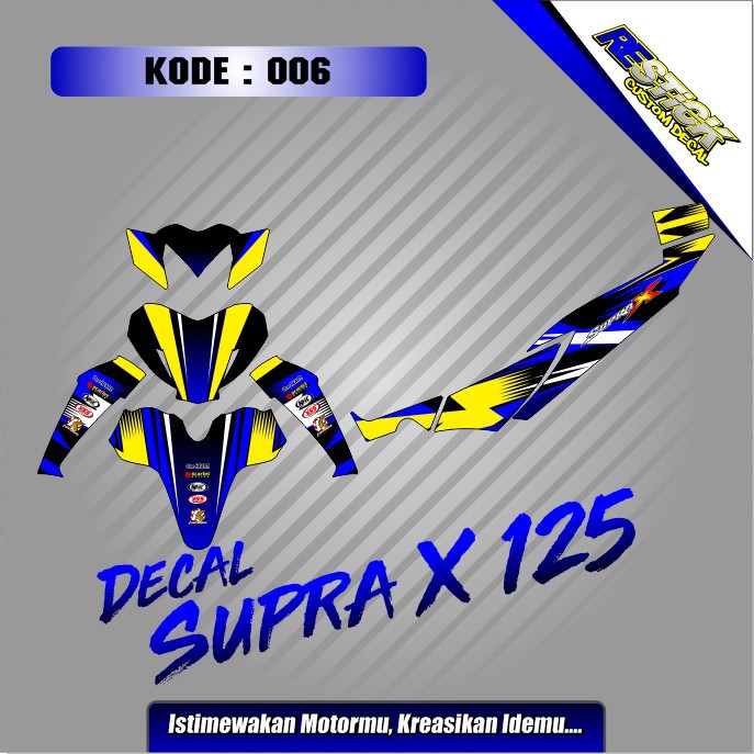 Decal Supra X 125 006 010 Shopee Indonesia