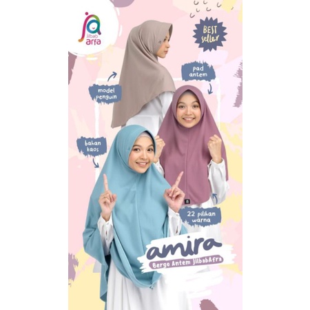 [COD bisa] KHUSUS WARNA NETRAL M L XL J AMIRA Jilbab Bergo Kaos Instan pet antem Amira By Jilbab Afra  Ori padang sumbar distributor bergaransi