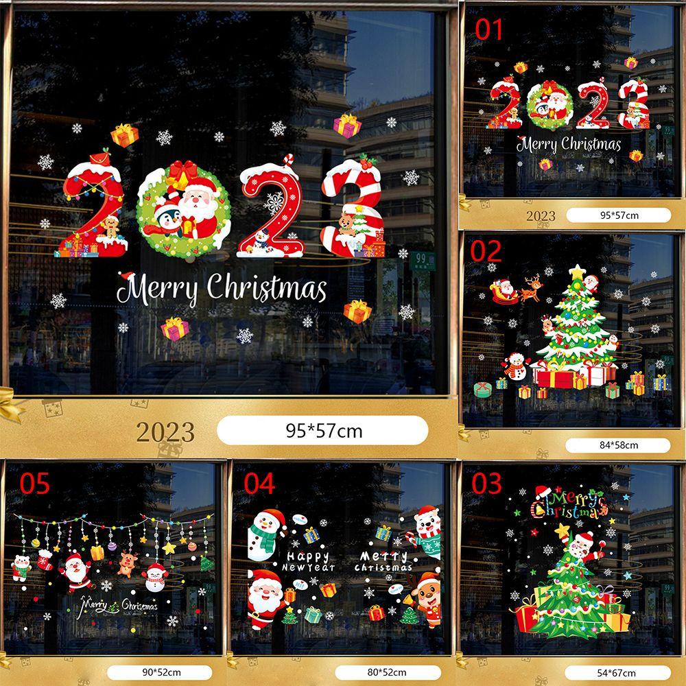 Top Wall Stiker Navidad Natal Tahun Baru Merry Christmas