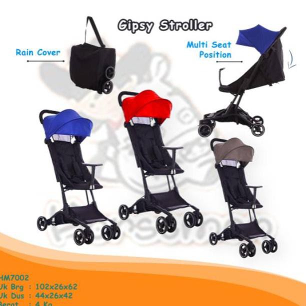 MURAH - PROMO HM7002 Gipsy  Stroller Cabin Size New Born Perlengkapan Travelling Kereta Dorong Bayi