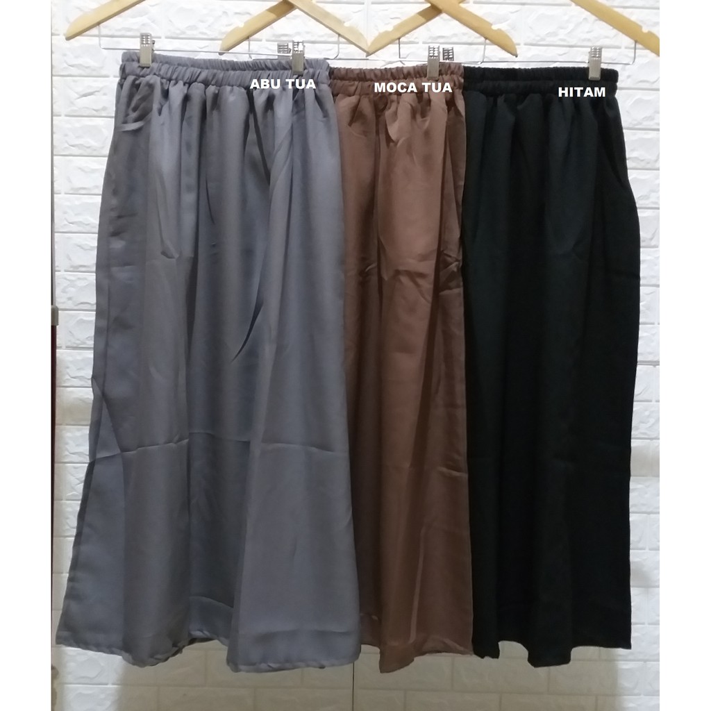 REAL PICT ROK PANJANG MUSLIM POLOS / BAWAHAN MUSLIM / ROK KERJA SUPERNOVA