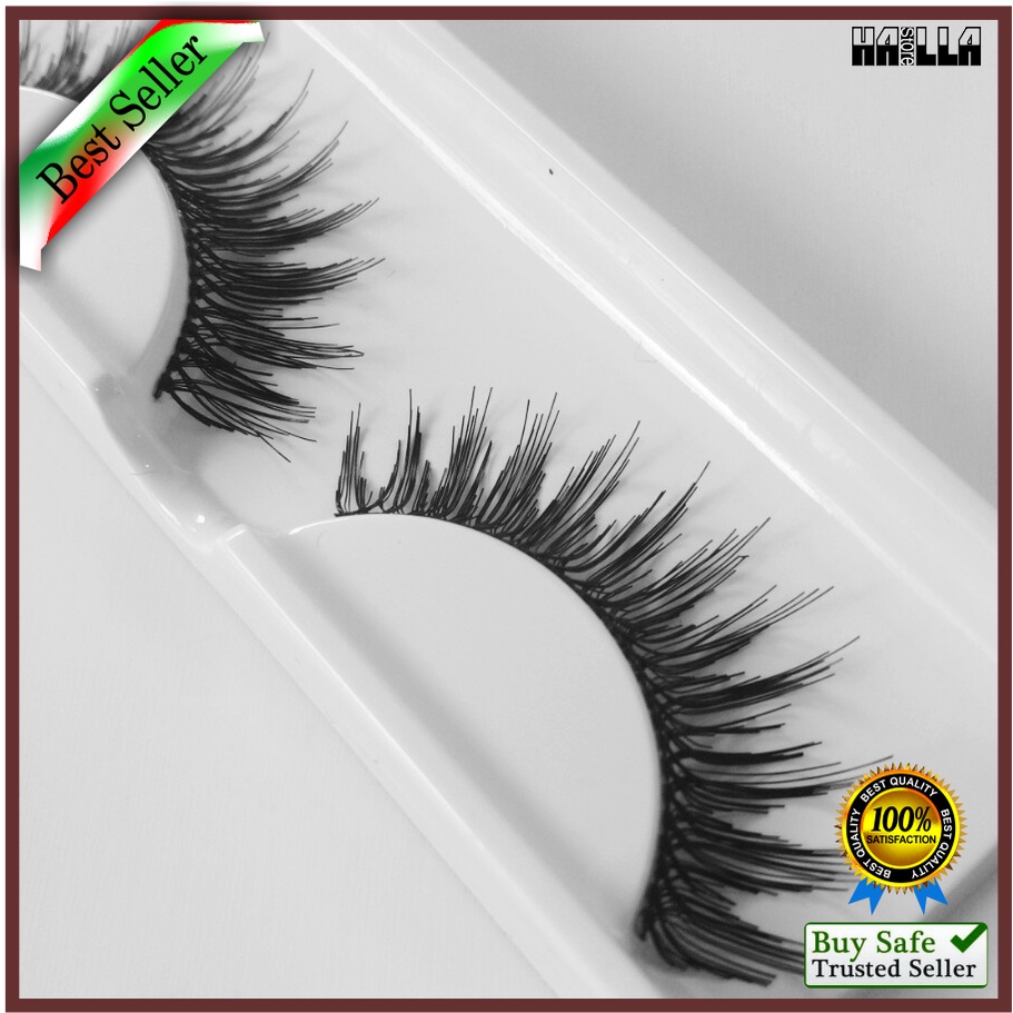 Bulu mata palsu M3 Bulumata Human Hair Lembut Halus Fake Eyelash Premium Murah