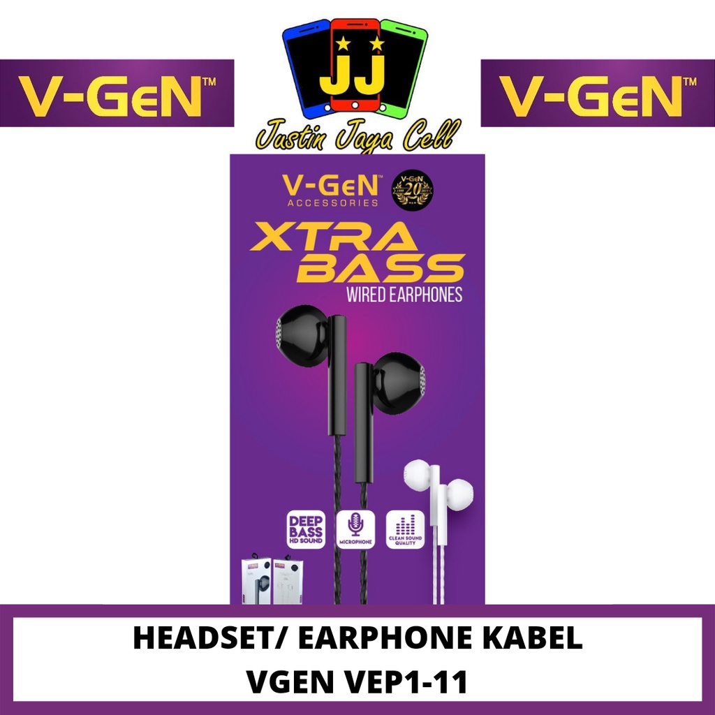 Headset VGen VEP1-11 Extra Bass Microphone