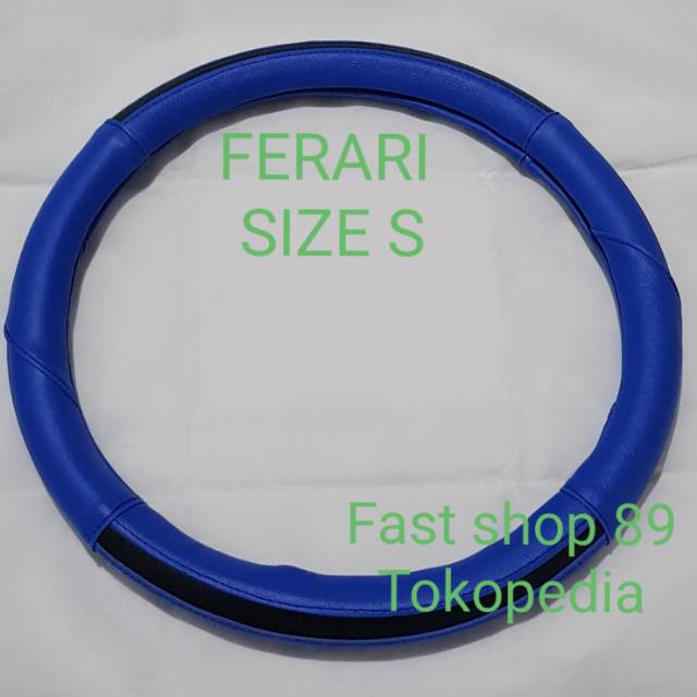 SARUNG STIR FERARI AGYA AYLA CALYA SIGRA COVER STIR MOBIL SARUNG STIR KEMUDI MOTOR SPORT SIZE S 36CM