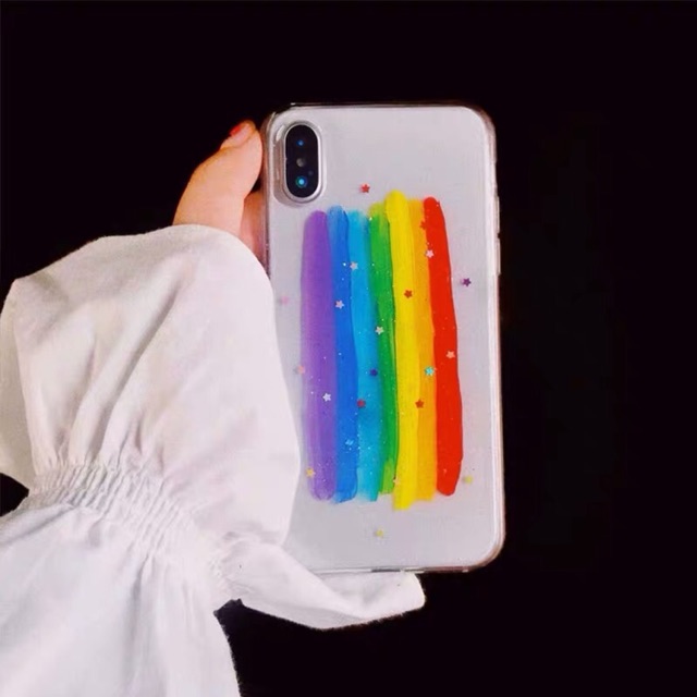 Rainbow Paint Case ALL PHONE TYPES! F9 F11 V15 Y91 Y93 S10 Plus S9 S8 Note 5 8 9 10 Redmi 4 6 5a 6a