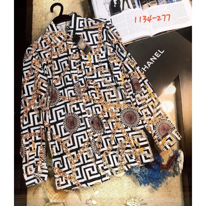 KEMEJA CHANEL IMPORT PREMIUM/PAKAIAN WANITA KEKINIAN/ATASAN/LD 110/pjg 69
