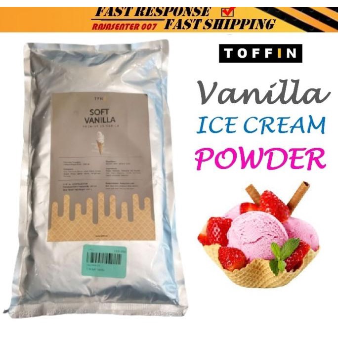 

TOFFIN ITALIAN ICE CREAM POWDER SOFT GELATO VANILLA BUBUK ES KRIM