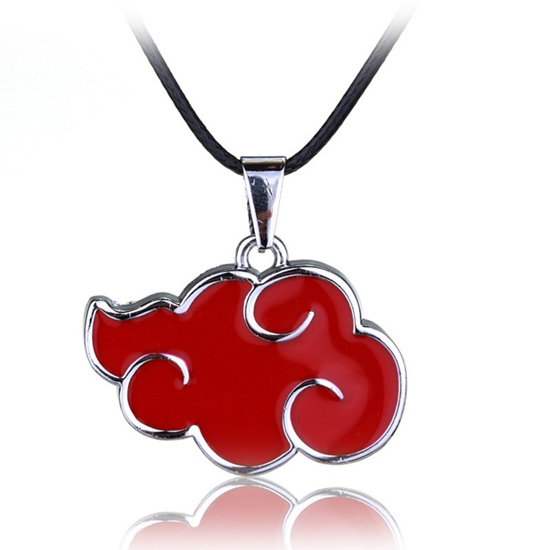 Anime Naruto Sasuke Itachi Akatsuki Cloud Red Pendant Necklace Jewelry New