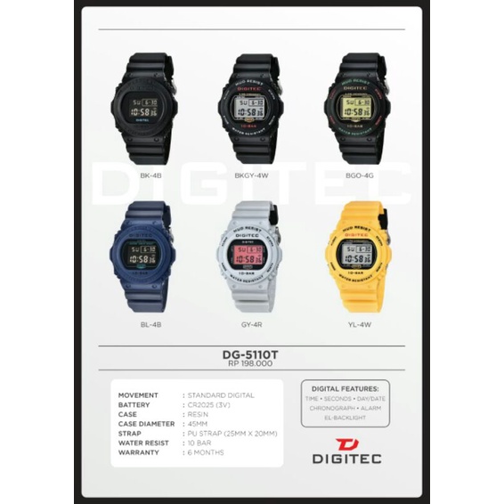 Digitec DG 5110 /DG-5110 original water resist