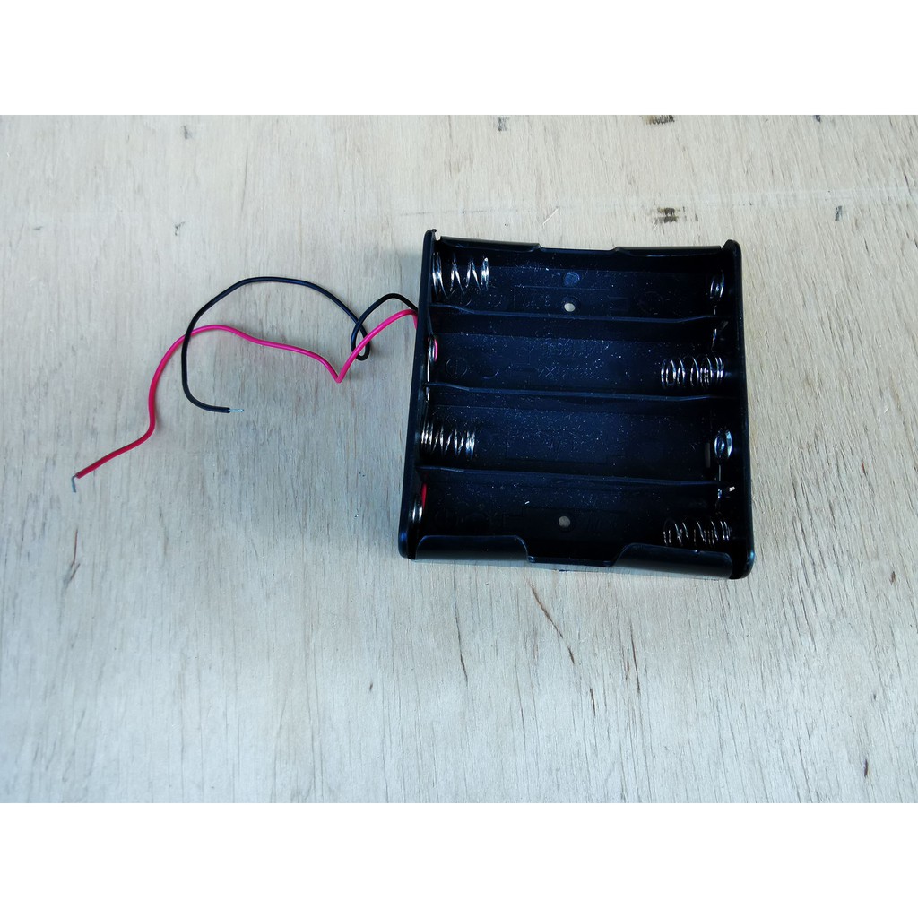 4x 18650 Battery Holder Baterai Case Batere Box Kotak Batre pake kabel