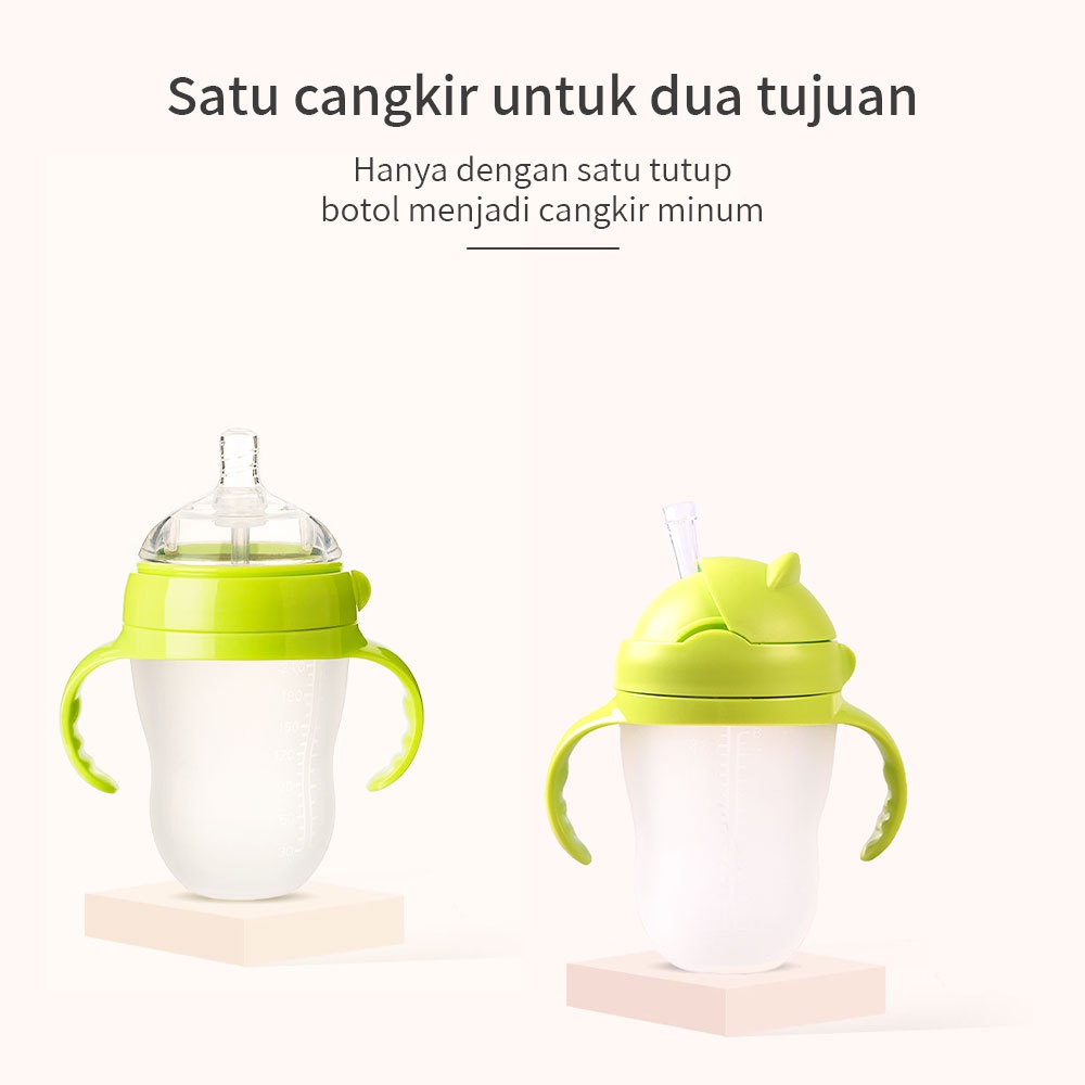 Ivorybaby PIKO BELLO penutup sedotan mengganti aksesoris sedotan botol silikon