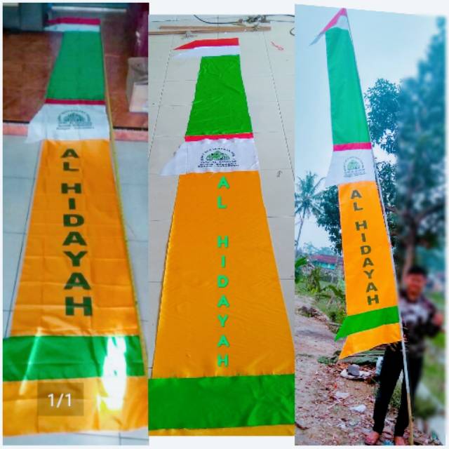 Umbul umbul costum warna warni