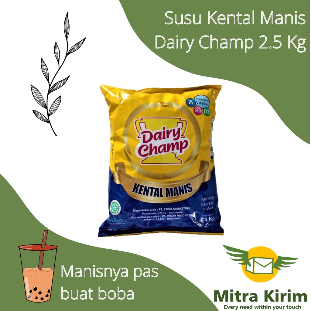 

Dairy Champ Susu Kental Manis 2.5 Kg Per Pcs Gojek