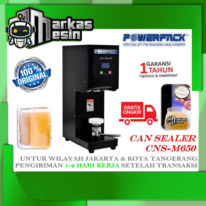 Jual Mesin Penutup Botol Kaleng Can Sealer Powerpack Cns M Shopee Indonesia