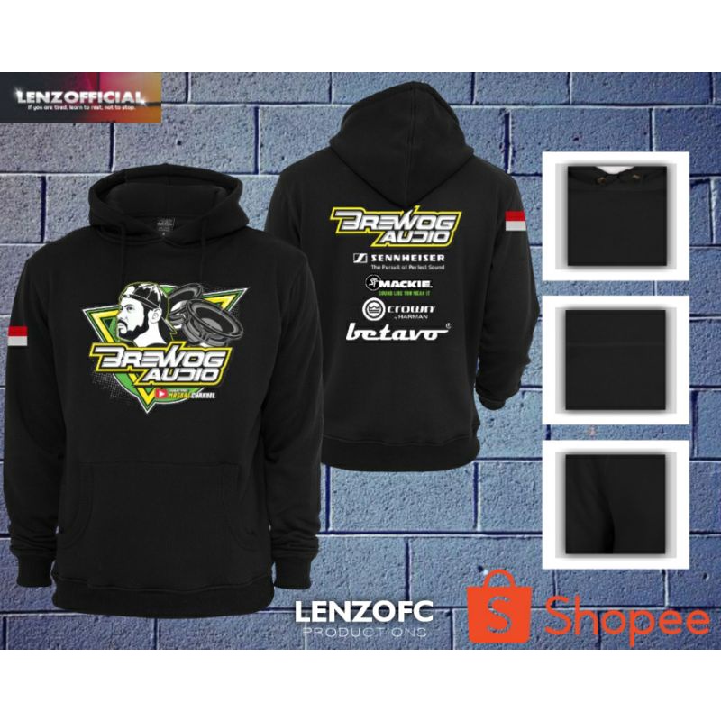 Jaket Brewog Audio Model Betavo Hoodie Brewog Audio New