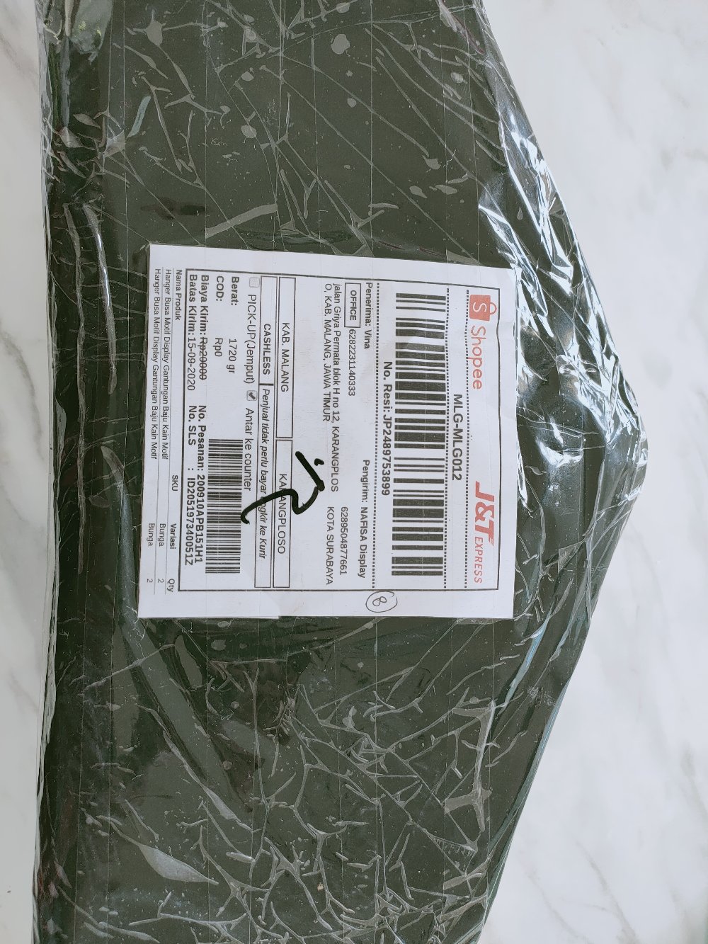 Hanger Busa Motif Display Gantungan Baju Kain Motif Nafisa [hbm]