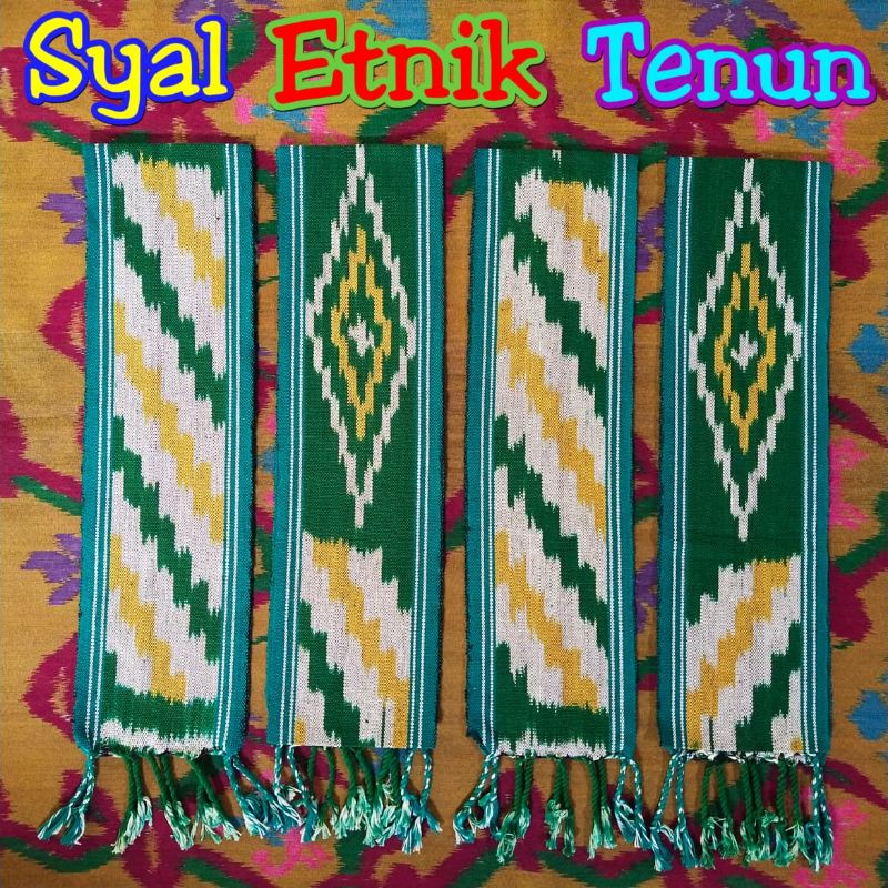 Syal etnik tenun, syal motif insang