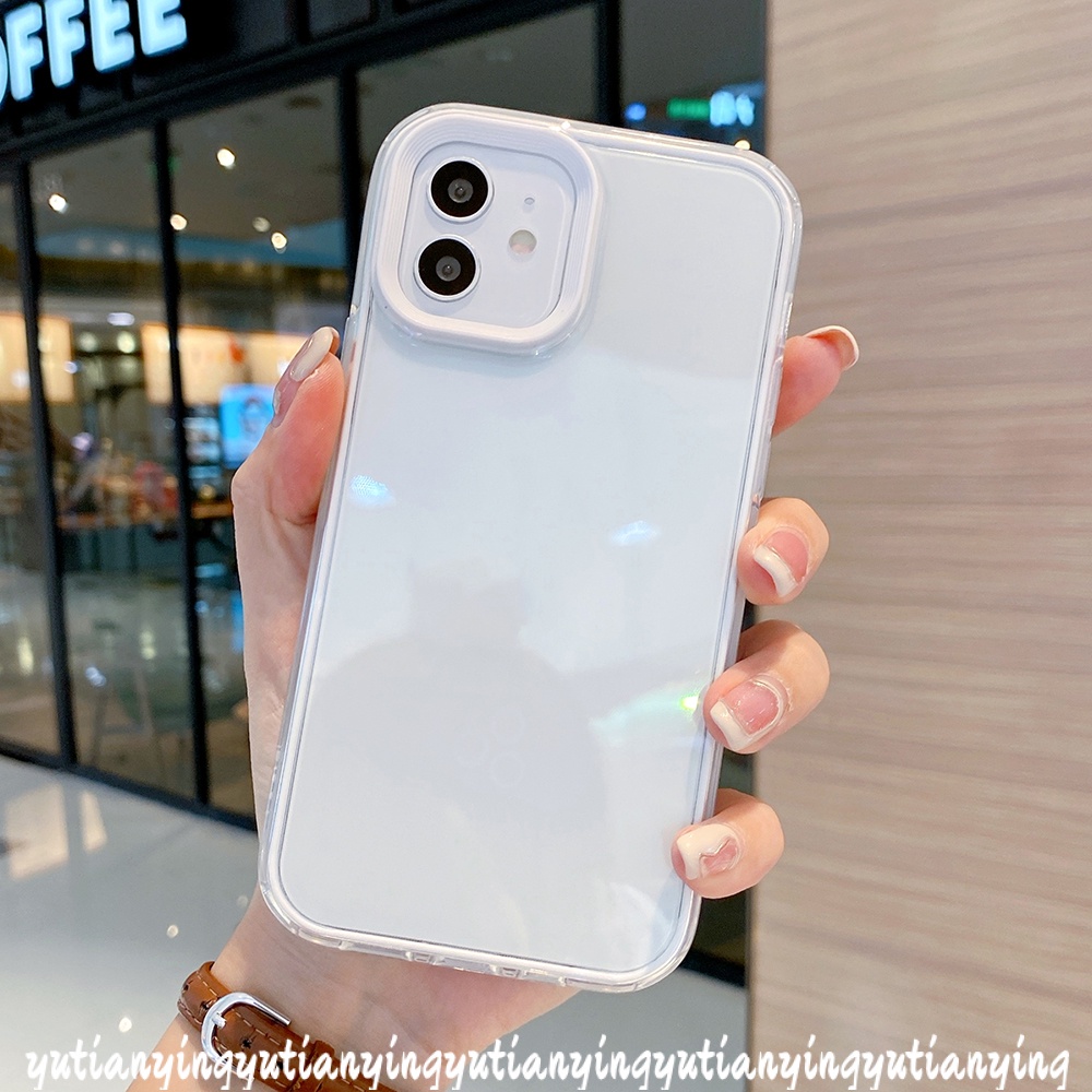 3in1 Case Transparan Macaron Shockproof Untuk Vivo Y20 / Y21 / 2021 / Y33S / Y15S / Y01 / Y91C / Y1S / Y21T / Y21S / Y33T / Y17 / Y12 / Y15A / Y20i / Y30i / Y20s / Y30i / Y20s / Y30i / Y20s / Y30i / Y20s