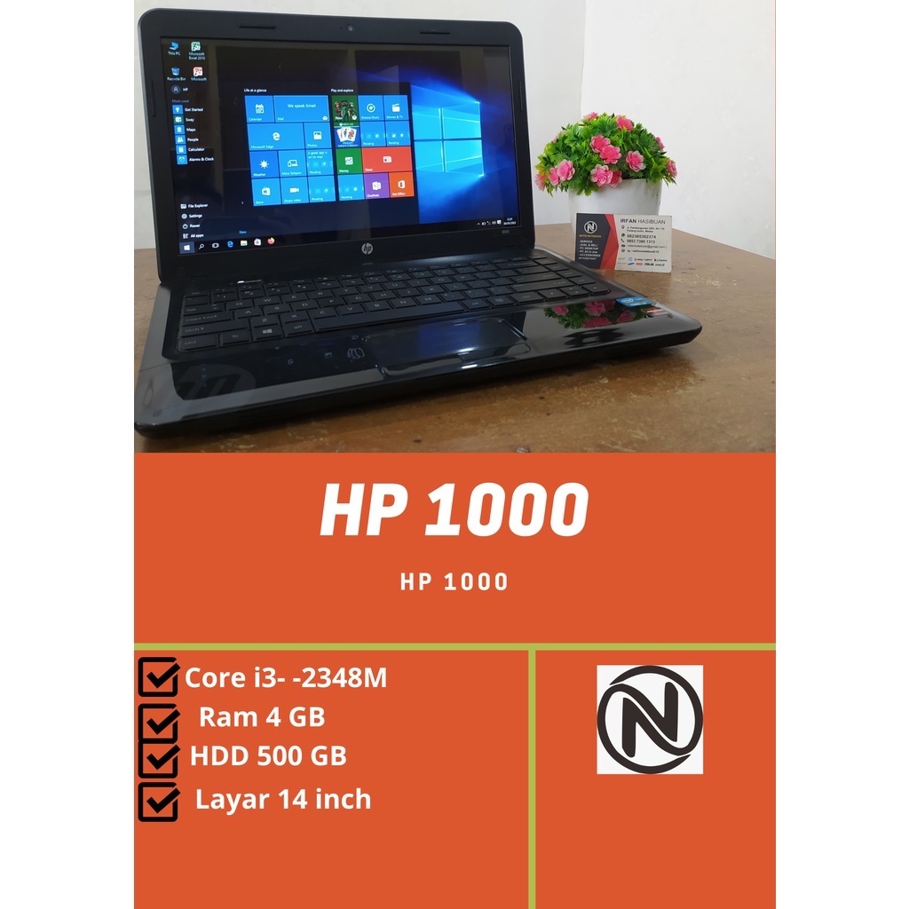 Laptop HP 1000 intel core i3