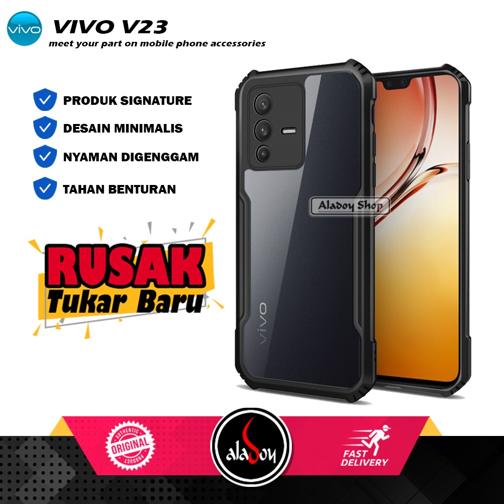 Case VIVO V23 Armor Fusion Shockproof Transparent Premium Casing