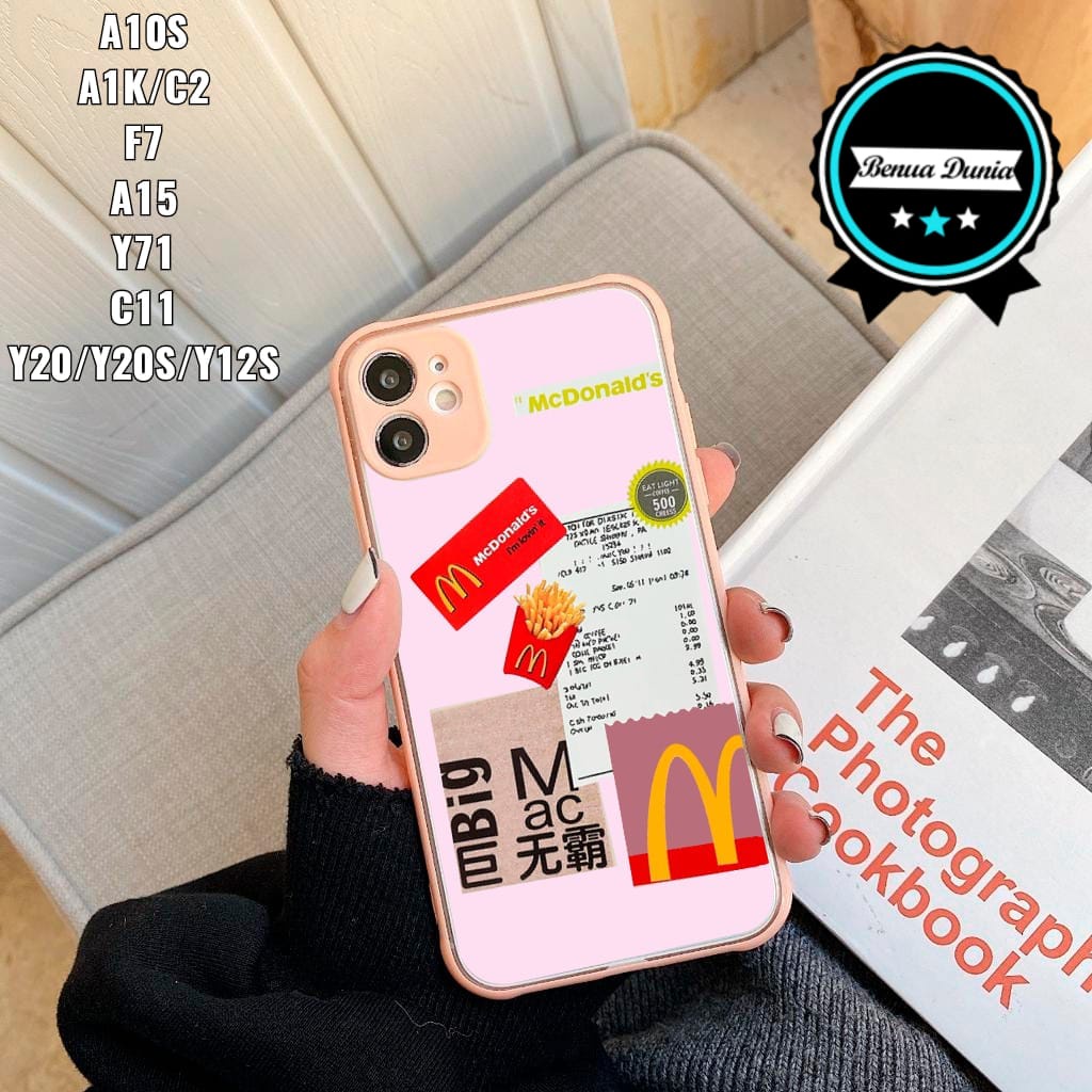 SS087 Casing McDonald's Straight Cube Soft Case vivo Y15S Y01 Y12 Y15 Y17 Y20 Y20S Y12S Y21 Y21S Y33S Y30 Y50 Y30I Y51 2020 BD2496-5