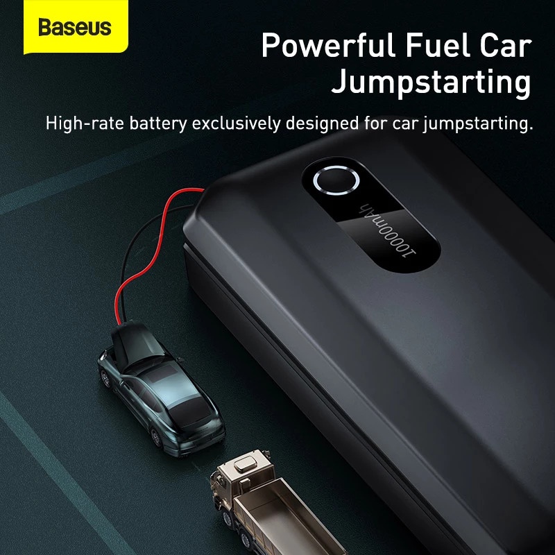 Baseus Power Bank 10000mah Car Jump Starter Aki Mobil Accu Power Jumper