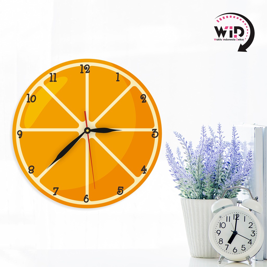 JAM DINDING MINIMALIS - HIASAN DAPUR BUAH BUAHAN