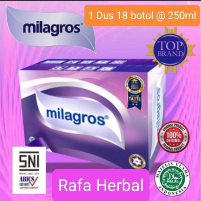 

Air Milaa Gros.$ Original 1 Dus 18 botol 250ml