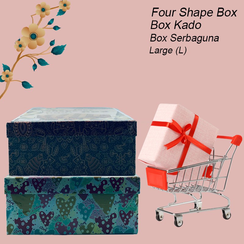 

Kiky / Four Shape Box / Box Kado / Box Serbaguna / Large (L)